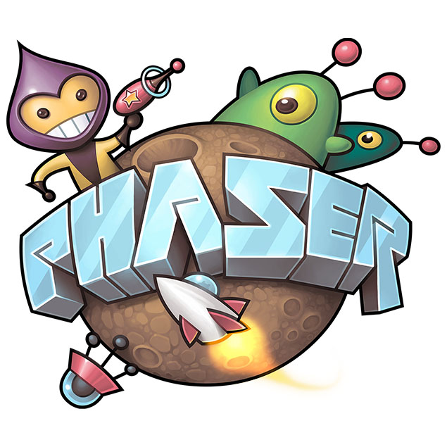 Phaser js logo